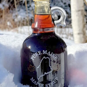 Large 16.9 oz Bottle of Very Dark Maine Maple Syrup